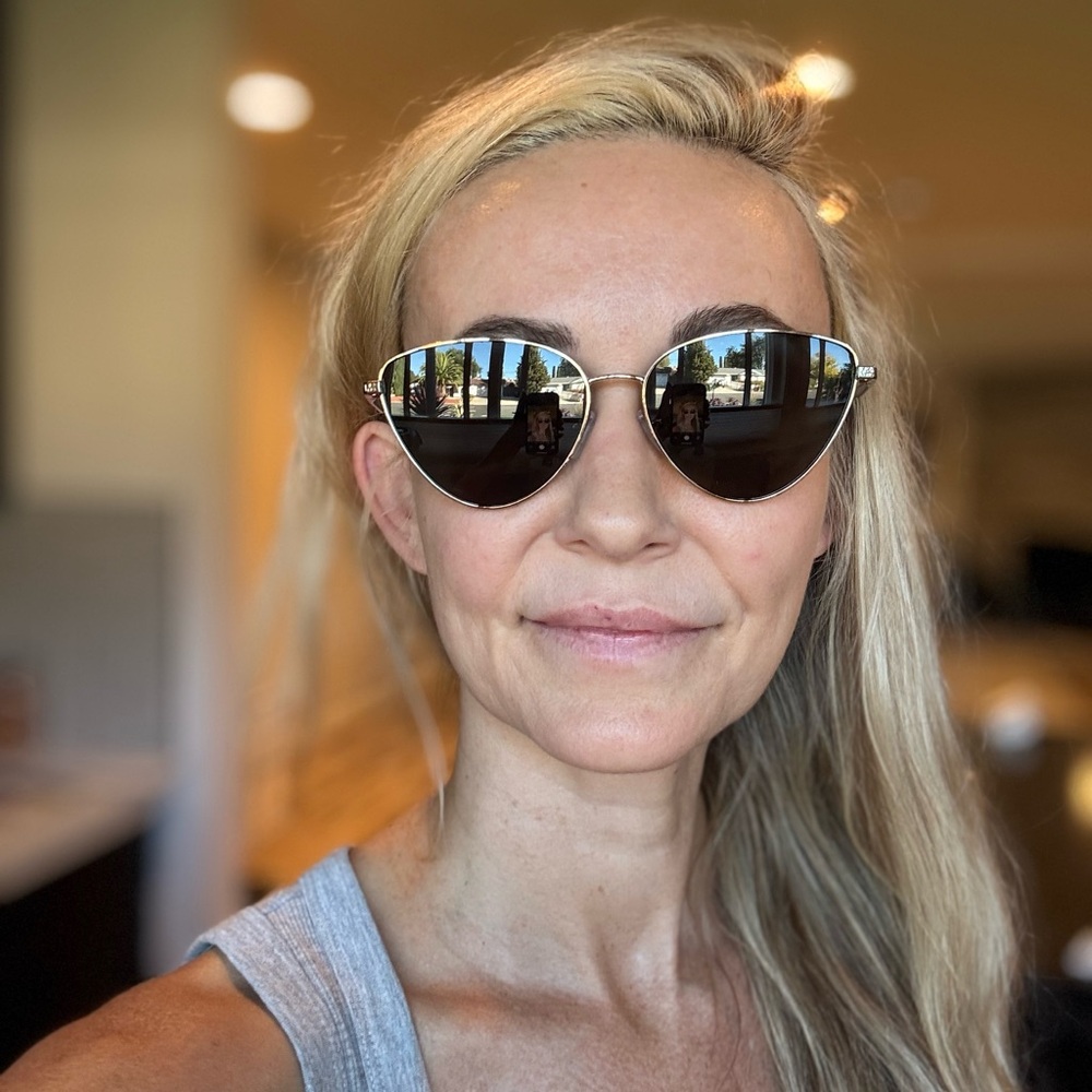 Michael Kors Gold Frame Sunglasses - Picture 9 of 9